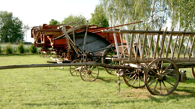 Expozice Muzea zemědělských strojů a&nbsp;nářadí v&nbsp;Hošticích-Herolticích